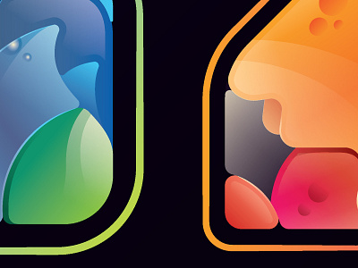 Kolor Karma Project glossy icon logo symbol vector