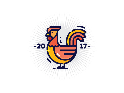 Rooster 2017 2017 icon logo rooster symbol vector
