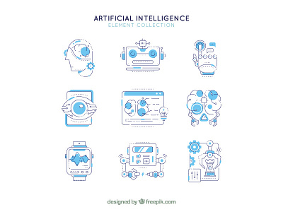 Artificial Intelligence Icons ai artificial intelligence elements freepik icon technology