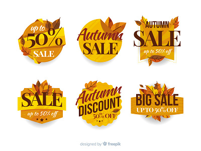 Autumn Labels autumn discount label sale