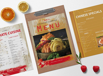 Sushi Bar Chinese Menu Mockup design illustration latest psd mockup