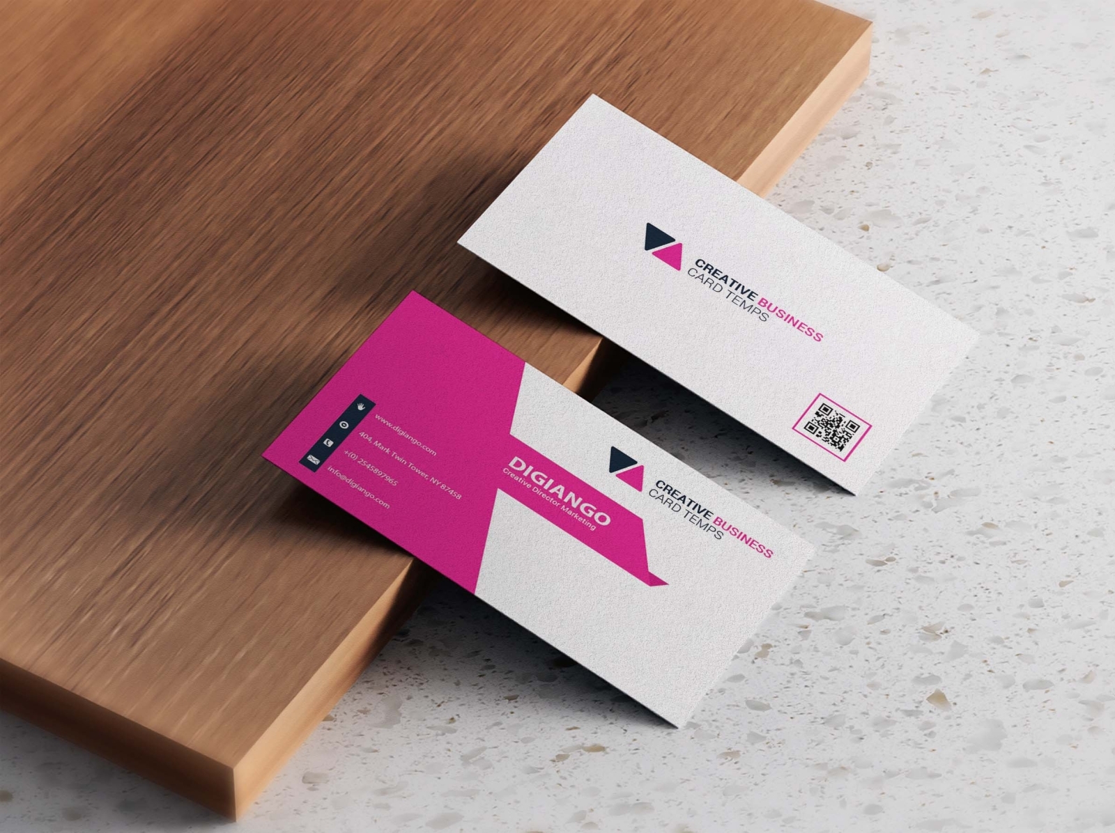 Free-Pink-City-Business-Card-Design-Mockup by Nishu Kumari on Dribbble