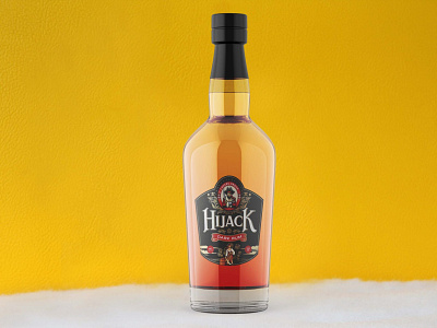 HIJACK LIGHT RUM BOTTLE MOCKUP