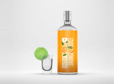 Free Juice Big Bottle Mockup 3d animation big bottle branding creative design free graphic design illustration images juice latest logo mockups motion graphics psd mockup vector