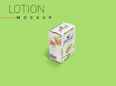 NEW LOTION BOX PACKAGING MOCKUP 3d amazing animation box branding creative design graphic design illustration images latest logo lotion mockup new packaging psd psd mockup stylish vector