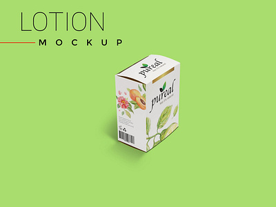 NEW LOTION BOX PACKAGING MOCKUP 3d amazing animation box branding creative design graphic design illustration images latest logo lotion mockup new packaging psd psd mockup stylish vector