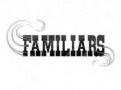 Familiars Haze black and white familiars haze logo smoke western
