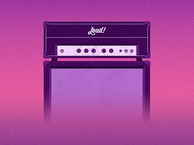 Purple Haze amp amplifier gear hazelnut illustration music purple
