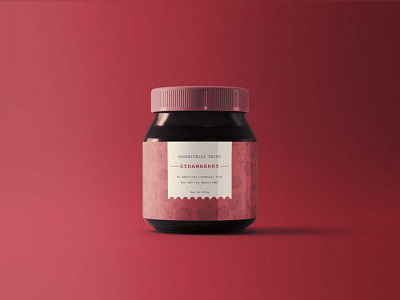 oraganic dried strawberry food product label design bottle design bottle label bottle mockups box product design branding package design designs graphic design graphics label design label designer minimalist packaging organic package branding packaging design product design