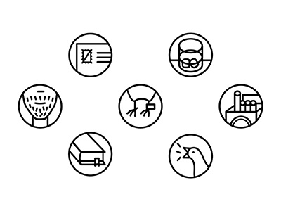 Icons 2d illustration line vector