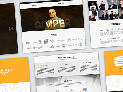 Landing Page & Website | Influencer Creative Agency agency branding graphic design ui ux web web design