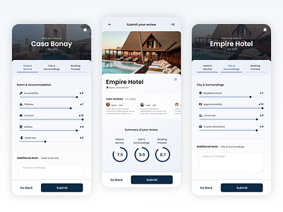 Mobile booking app exploration app booking branding design feedback graphic design hotel hotels mobile mobile app progress circle review ui ux vacation web