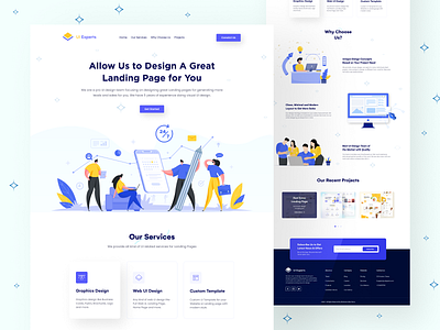 Design Agency Landing Page agency landing page agency website clean landing page figma design graphic design homepage design illustration landing page landing page design logo design minimal design modern designing ui uiux uiuxdesign web design web design agency web template design website design