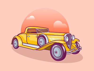 the great gatsby yellow car drawings