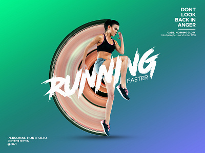 Running Faster art branding design gradient illustration minimal poster poster design promotion ui