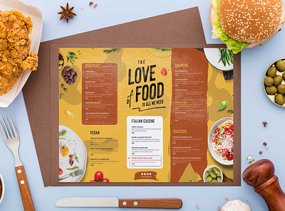 Love Food Menu Design Template design food latest menu psd psd mockup