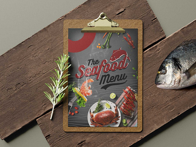 Seafood Restaurant Menu Design Template