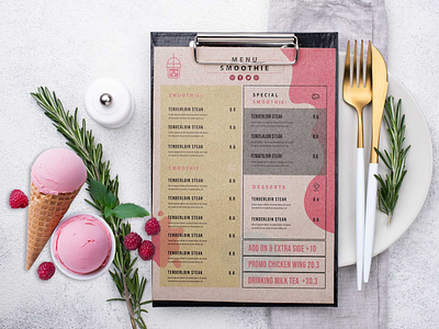 Smoothie Menu Design Template