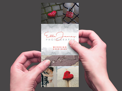 Engagement Photographer Rack Card Design Template design latest menu new psd psd mockup rack card