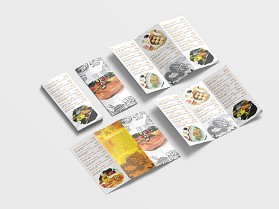 Chinese Restaurant Tri-Fold Brochure Design Template