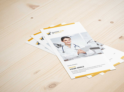 Dental Checkup PSD Tri-Fold Brochure Template brochure dental checkup design latest new psd psd mockup tri fold