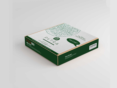 New Pizza Box Label Mockup design label latest new packaging pizza box psd psd mockup