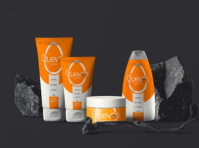 Orange Quev Cream Mockup beauty products brand cream design latest new packaging psd psd mockup