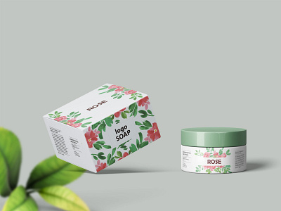 Skin Care Cream Box Mockup