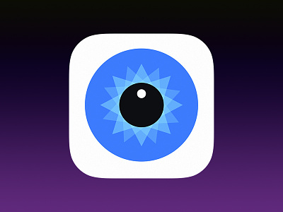 iOS App Icon appicon blue clean eye flat ios ios7 iris minimal