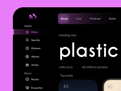 play after - Music Streaming Dashboard app application beats branding design icon illustration logo mobile modern music music app music player musician song typography ui ui design ux web