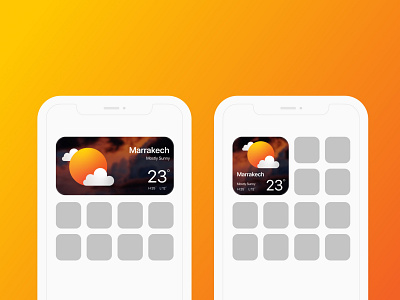 Weather Widget app application design icon ios ios app minimal ui ui design ux weather widget