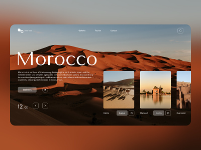 morocco web site tourism arab cool design figma leading page design minimal modern moroccan morocco sahara tourism travel traveling typography ui ui design ux web website