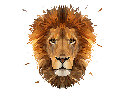 Low Poly Glitch Lion By Molly Vincent On Dribbble