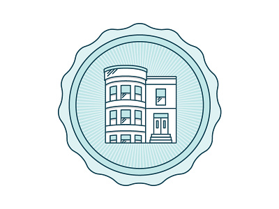 Thespace Stamp Dribbble brooklyn brownstone gym icon line art logo typography yoga