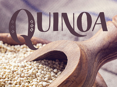 Quinoa aztec dinner grain handlettering n q quinoa typography