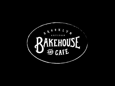 Bakehouse logo mark bakehouse branding brooklyn cafe gluten handlettered lockup logo logo mark restaurant branding retro typography