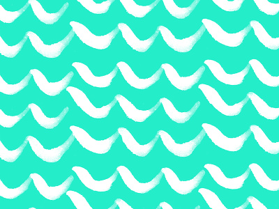 Wave after wave beach brand dev brush strokes illustration mark neon green pattern shadow water