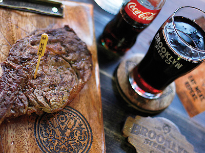 BS Co. Swag beer brooklyn clipboard coasters coke glassware rare restaurant steak