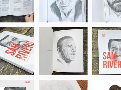 Screen Shot blurb book design. layout editorial instagram passion project portraits zine zine series
