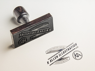 Stampede branding business card mockup print stamp typography