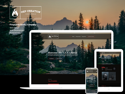 G.E.P. Création -- Web Design & Identity branding design dribbble identity logo ui ux web design web development
