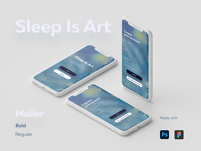 Sleep is Art app art is art mobile app sleep sleep is art sleep tracker ui uiux ux