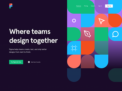 Hero Concept for Figma figma homepage illustration interface product ui user interface web web design website