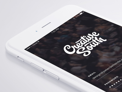 Login Screen for @creativesouthga app creative south cs16 daily ui login mobile product ui ui design