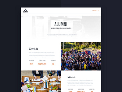 Atlanta Tech Village Alumni atlanta tech village clean design github minimal responsive startup tech ui ux website