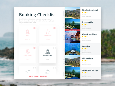 Booking Checklist