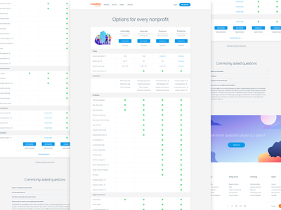 Full Feature List Pricing Page compare comparison feature features gradient illustration interface list minimal plans pricing pricing plan pricing table product responsive table typography web web design website