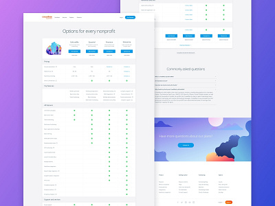 Updated Full Feature Pricing List clean features gradient illustration interface minimal plan pricing pricing page product responsive table tables typography ui user interface ux web web design website