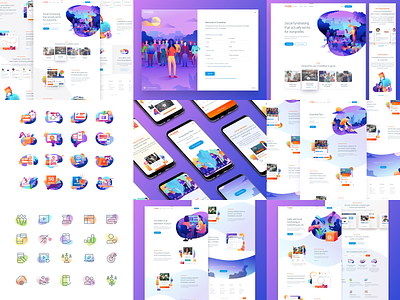 Top Nine for 2018 branding gradient hero homepage icon illustration interface landing product responsive top 9 top nine ui ui design user interface ux vector web web design website