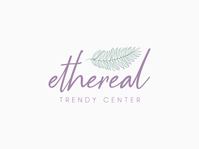 Ethereal Trendy Center apparel logo brand design brand identity branding clothing brand clothing label clothing logo design ecommerce logo logo design logotype